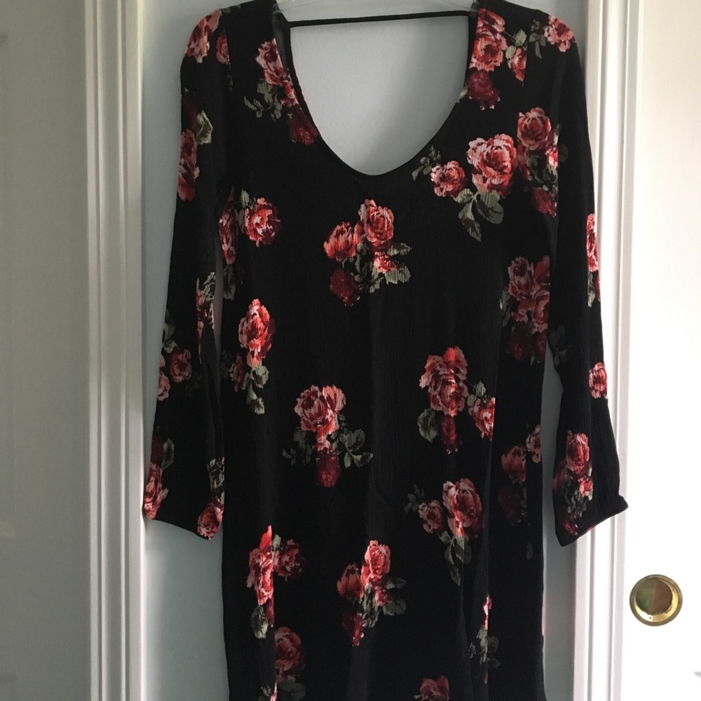 Floral long sleeve dress